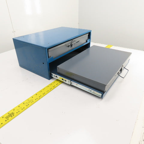 Durham 20" x 12" x 8" 2-Drawer Small Parts Ball Bearing Slide Storage Rack