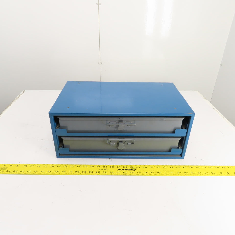 Durham 20" x 12" x 8" 2-Drawer Small Parts Ball Bearing Slide Storage Rack