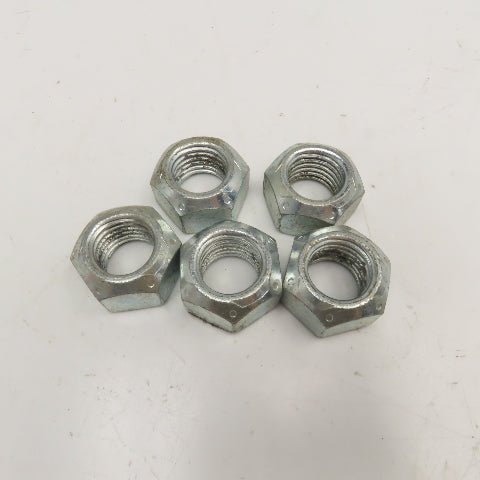 1"-8 Stover Grade C Hex Cone Lock Nut Zinc Lot Of 5