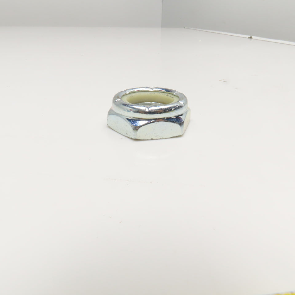 1"-8 Hex Nylon Insert Lock Jam Nut Zinc Coated Lot Of 5
