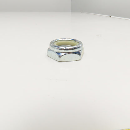 1"-8 Hex Nylon Insert Lock Jam Nut Zinc Coated Lot Of 5