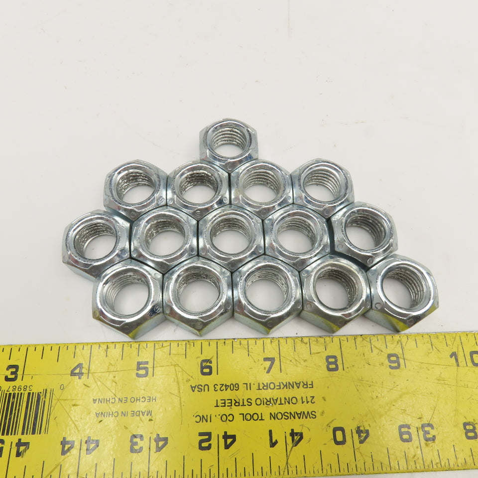 3/4"-10 Stover Grade C Hex Cone Lock Nut Zinc Lot Of 15