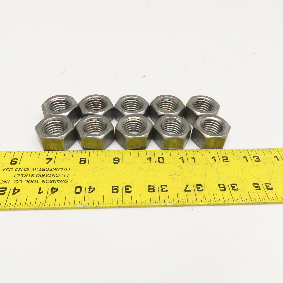 3/4"-10 Grade 5 Hex Nut Lot Of 10