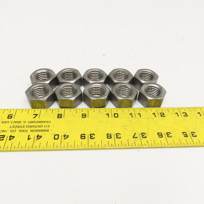 3/4"-10 Grade 5 Hex Nut Lot Of 10