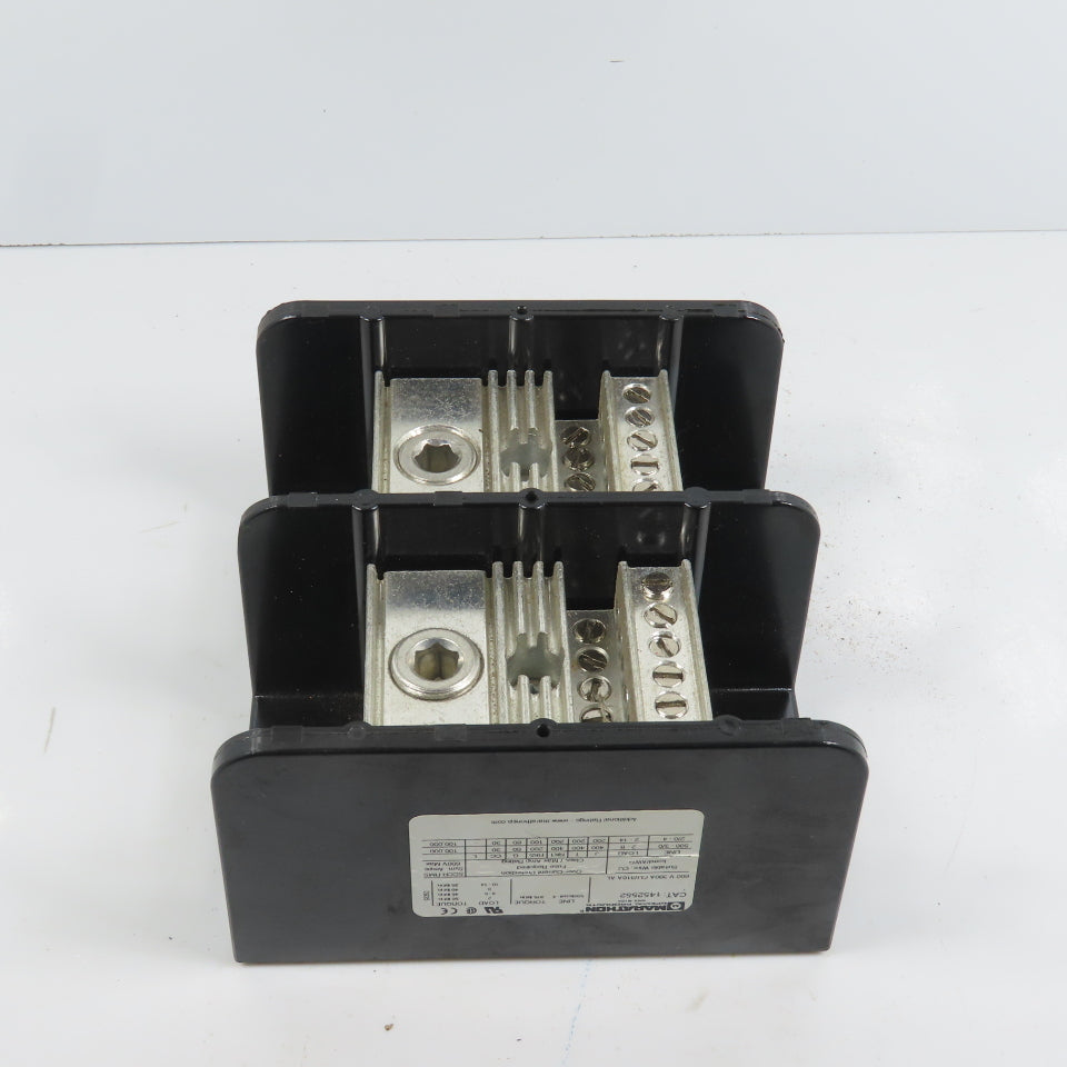 Marathon 1452552 380A 600VAC Power Distribution Block 2 Main 24 Secondary