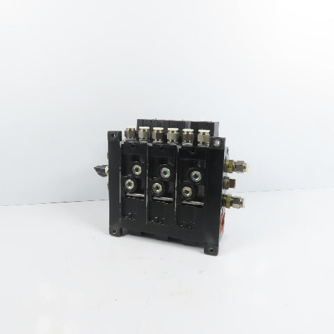 Parker F52VXBG023A 3 Pneumatic Directional Valve Bank & Manifold 120V Coil