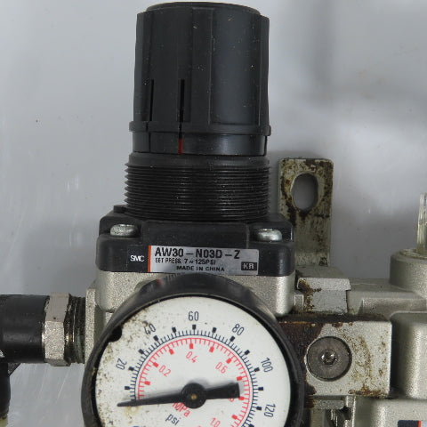 SMC AL30-N03-Z AW30-N03D-Z Filter Regulator Lubricator 150PSI NAV3000-N03-3DZ