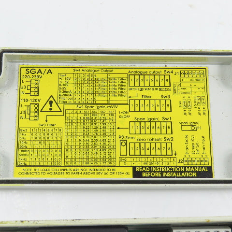 Interface Force Measurement SGA/A Strain Gage Transducer Amplifier 110-230VAC