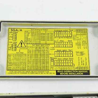 Interface Force Measurement SGA/A Strain Gage Transducer Amplifier 110-230VAC