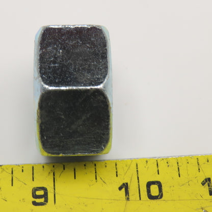 1"-8 Zinc Coated Hex Nut Lot Of 10