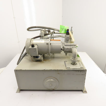 Tec-Hackett F-2666-B 10 Gallon 1/2HP Hydraulic Power Unit 230/460V 5GPM 750PSI