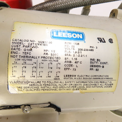 Tec-Hackett F-2666-B 10 Gallon 1/2HP Hydraulic Power Unit 230/460V 5GPM 750PSI