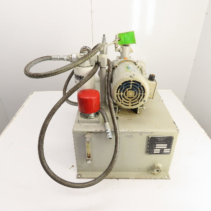 Tec-Hackett F-2666-B 10 Gallon 1/2HP Hydraulic Power Unit 230/460V 5GPM 750PSI