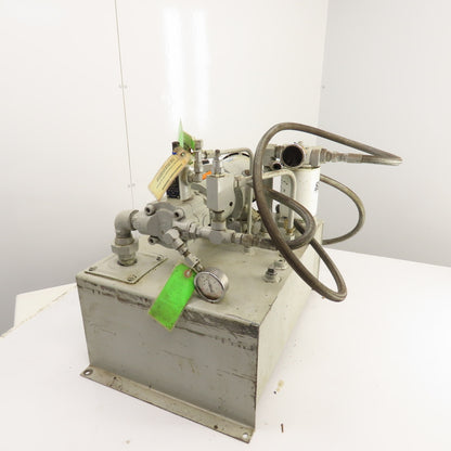 Tec-Hackett F-2666-B 10 Gallon 1/2HP Hydraulic Power Unit 230/460V 5GPM 750PSI