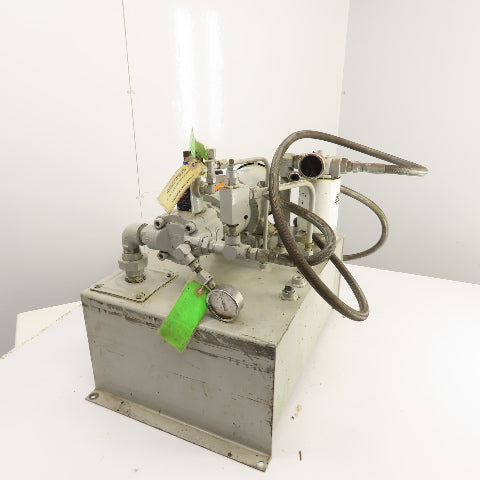 Tec-Hackett F-2666-B 10 Gallon 1/2HP Hydraulic Power Unit 230/460V 5GPM 750PSI