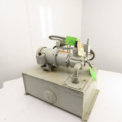 Tec-Hackett F-2666-B 10 Gallon 1/2HP Hydraulic Power Unit 230/460V 5GPM 750PSI