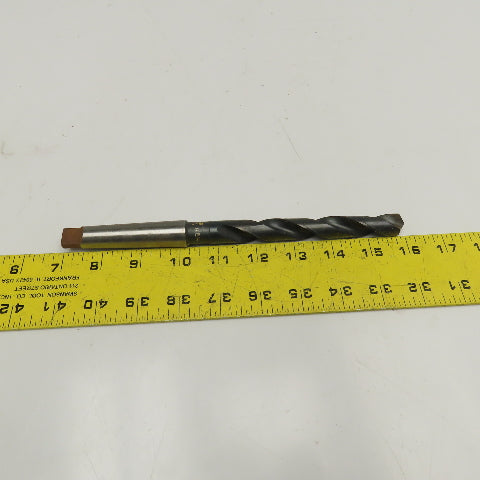 Precision Twist Drill 39/64" HSS 2 Flute Twist Drill MT2 Taper NOS