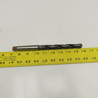 Precision Twist Drill 39/64" HSS 2 Flute Twist Drill MT2 Taper NOS
