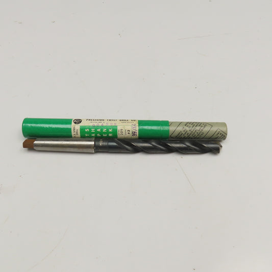 Precision Twist Drill 39/64" HSS 2 Flute Twist Drill MT2 Taper NOS