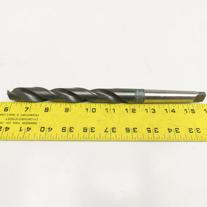 Precision Twist Drill 49/64" HSS 2 Flute Twist Drill MT2 Taper NOS