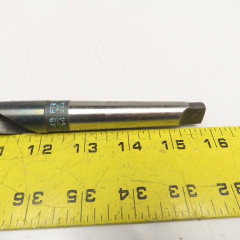 Precision Twist Drill 49/64" HSS 2 Flute Twist Drill MT2 Taper NOS