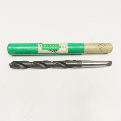 Precision Twist Drill 49/64" HSS 2 Flute Twist Drill MT2 Taper NOS