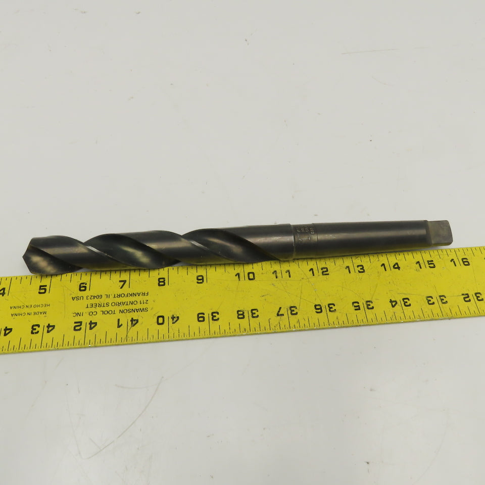 Precision Twist Drill 1" HSS 2 Flute Twist Drill MT3 Taper NOS