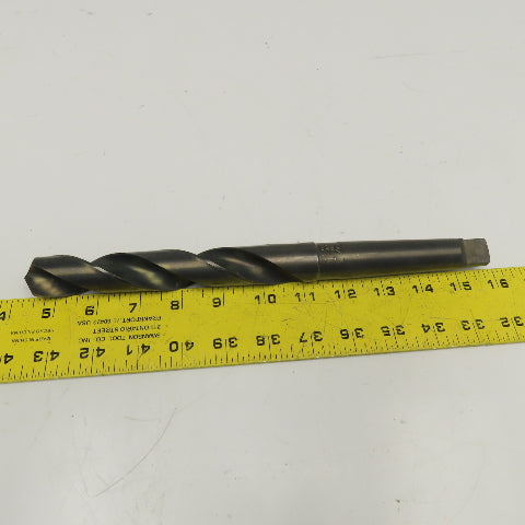 Precision Twist Drill 1" HSS 2 Flute Twist Drill MT3 Taper NOS