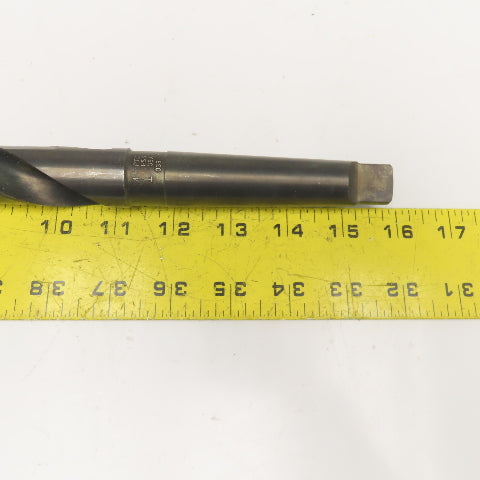 Precision Twist Drill 1" HSS 2 Flute Twist Drill MT3 Taper NOS