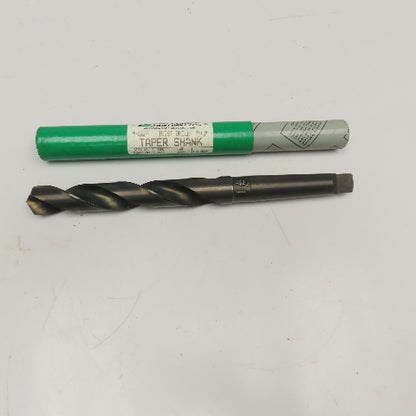 Precision Twist Drill 1" HSS 2 Flute Twist Drill MT3 Taper NOS