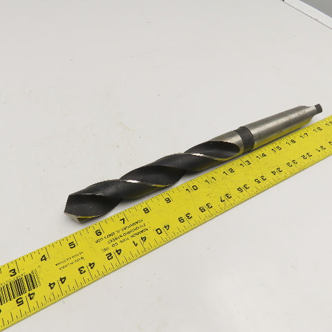 National Twist Drill 1-13/64" HSS 2 Flute Twist Drill MT4 Taper NOS