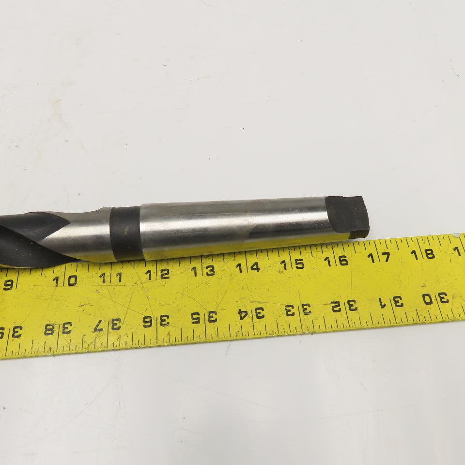 National Twist Drill 1-13/64" HSS 2 Flute Twist Drill MT4 Taper NOS