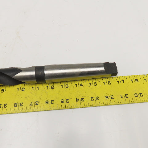 National Twist Drill 1-13/64" HSS 2 Flute Twist Drill MT4 Taper NOS
