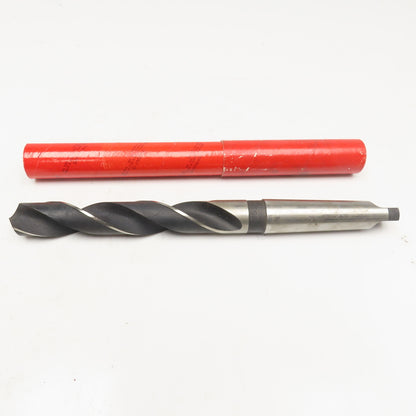 National Twist Drill 1-13/64" HSS 2 Flute Twist Drill MT4 Taper NOS