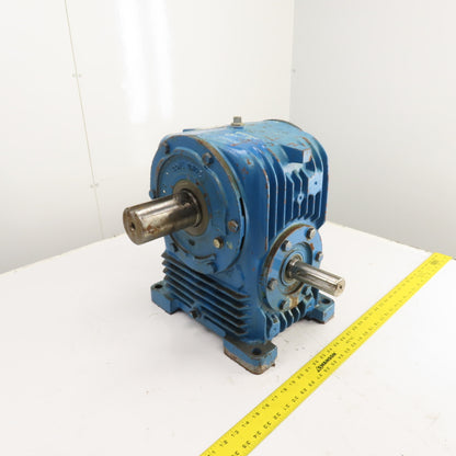 Textron HU50-3 Cone Drive 70:1 Ratio Dual Shaft Gear Reducer 25RPM Out 1.5"