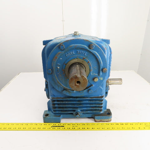 Textron HU50-3 Cone Drive 70:1 Ratio Dual Shaft Gear Reducer 25RPM Out 1.5"