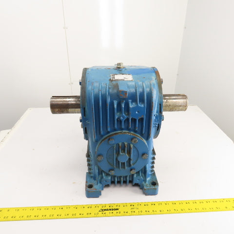 Textron HU50-3 Cone Drive 70:1 Ratio Dual Shaft Gear Reducer 25RPM Out 1.5"