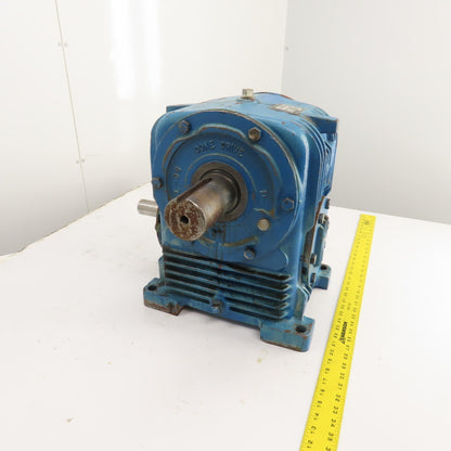 Textron HU50-3 Cone Drive 70:1 Ratio Dual Shaft Gear Reducer 25RPM Out 1.5"