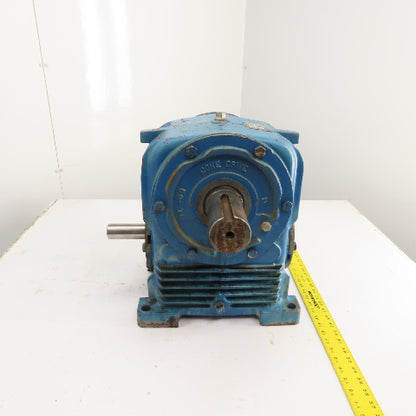 Textron HU50-3 Cone Drive 70:1 Ratio Dual Shaft Gear Reducer 25RPM Out 1.5"
