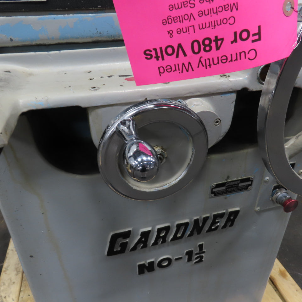 Gardner 1.5 Surface Grinder Manual Feed 10" x 15"Magnetic Chuck 208-220/460V 3Ph