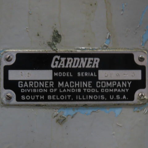 Gardner 1.5 Surface Grinder Manual Feed 10" x 15"Magnetic Chuck 208-220/460V 3Ph
