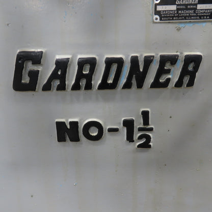Gardner 1.5 Surface Grinder Manual Feed 10" x 15"Magnetic Chuck 208-220/460V 3Ph