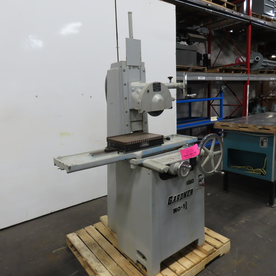 Gardner 1.5 Surface Grinder Manual Feed 10" x 15"Magnetic Chuck 208-220/460V 3Ph
