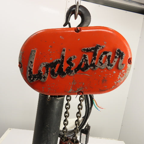 CM Lodestar Model RR 2 Ton 4000LB Electric Chain Hoist 15' Lift 16FPM 230/460V