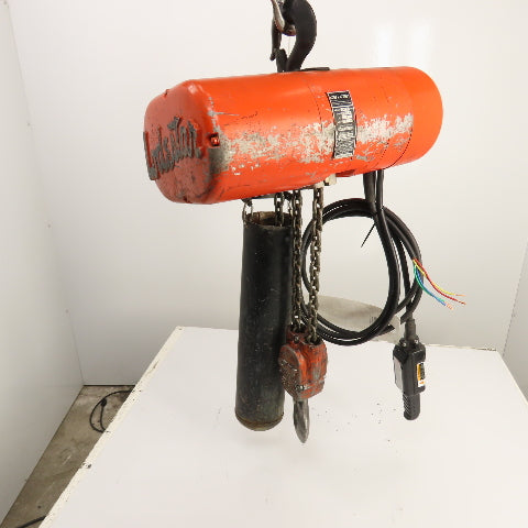 CM Lodestar Model RR 2 Ton 4000LB Electric Chain Hoist 15' Lift 16FPM 230/460V