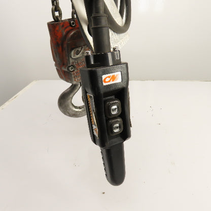 CM Lodestar Model RR 2 Ton 4000LB Electric Chain Hoist 15' Lift 16FPM 230/460V