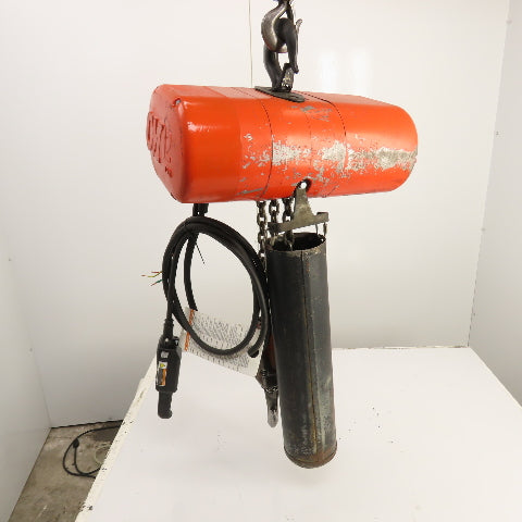 CM Lodestar Model RR 2 Ton 4000LB Electric Chain Hoist 15' Lift 16FPM 230/460V