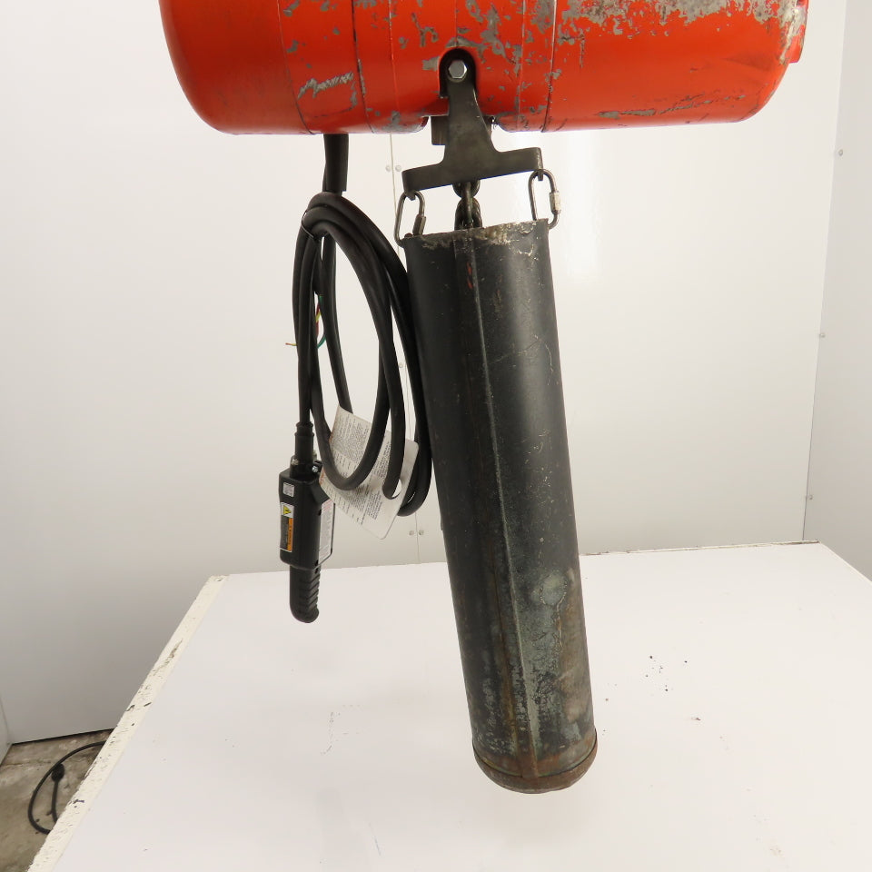 CM Lodestar Model RR 2 Ton 4000LB Electric Chain Hoist 15' Lift 16FPM 230/460V
