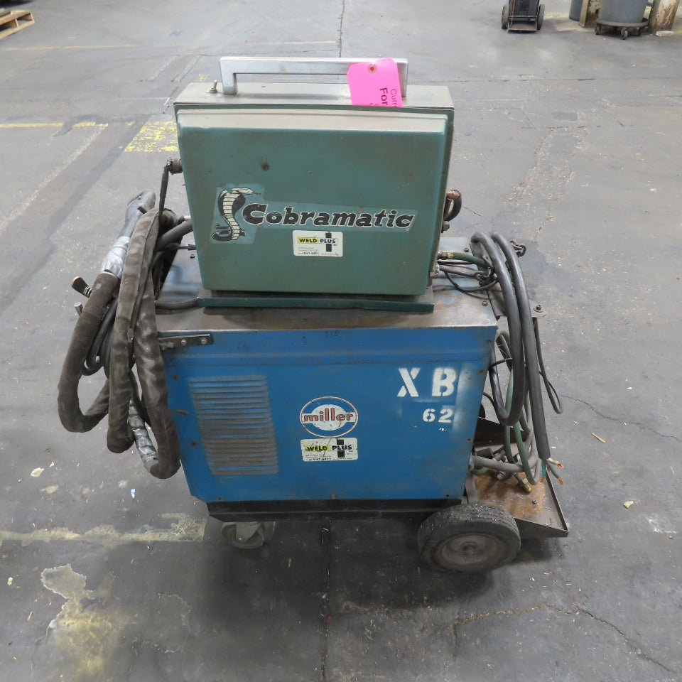 Miller MIG Welder 230/460V 3PH W/ Cobramatic MK-3A Wire Feeder Mig Gun & Wheels