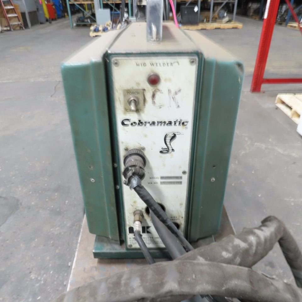 Miller MIG Welder 230/460V 3PH W/ Cobramatic MK-3A Wire Feeder Mig Gun & Wheels